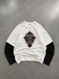 Camiseta Gráfica Personalizada para Hombre, Talla Grande, Tejido Grueso, Camuflaje, Doble Manga, Estilo Urbano, Algodón, Hombros Caídos, Manga Larga - Product Image 4