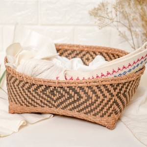 Cesta pequeña de bambú para almacenamiento y decoración, precio de fabricante al por mayor, cestas de fibra natural - Product Image 2