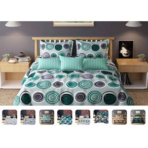 Ensemble de draps en coton de style américain Rosy Angel, 4 pièces, taille King, 60x90 pouces, motifs unis et de dessins animés pour hôtels et maisons - Product Image 1
