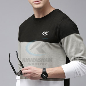 Sweat-shirt en molleton polyester/coton pour homme, durable, à logo personnalisé, séchage rapide, respirant, idéal pour l'hiver – Vente chaude - Product Image 4