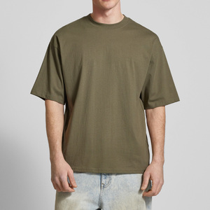 T-shirt en coton surdimensionné pour homme, coupe ample, minimaliste, lourd, style streetwear, uni, du fabricant - Product Image 5