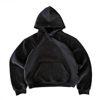 Ensemble de survêtement pour homme, coupe classique, avec sweat à capuche zippé imprimé uni et pantalon de survêtement à jambes larges, en molleton de coton léger, imperméable, écologique, pour la détente