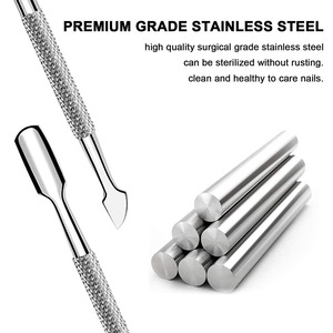 Cuticle Pusher Stainless Steel Nail Cuticle Remover Manicure <b>Pedicure</b> <b>Tool</b> Professional Stainless Steel Cuticle Nail Pusher - Product Image 6