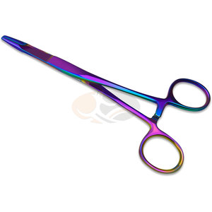 ที่จับเข็มขนาด 7.5 นิ้ว สีรุ้ง แบบแมนนวล ทำจากสแตนเลสสตีล หลายสี สำหรับศัลยกรรมจักษุ ได้รับการรับรองมาตรฐาน CE - Product Image 1