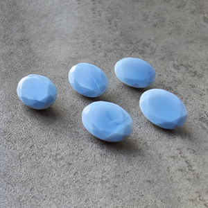 AAA+ Quality Natural <b>Blue</b> <b>Opal</b> Faceted Cut Oval Shape Calibrated Loose Third Party Certified for Jewelry Making All Sizes - Product Image 2