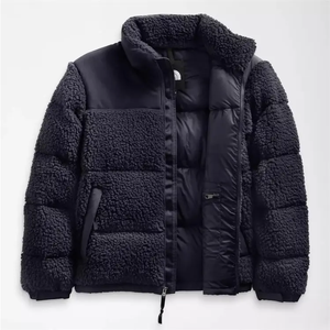 Veste d'hiver décontractée pour homme, noire, à capuche, rembourrée en duvet, coupe-vent, fermeture éclair, coupe régulière, coque en polyester épaisse - Product Image 4