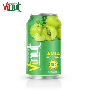 330ml VINUT 100% naturel pressé à froid pasteurisé OEM service fournisseurs en conserve Amla jus boisson - Product Image 1