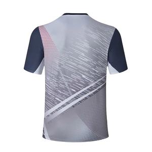 Nouveaux T-shirts de badminton solides à séchage rapide, respirants, en jersey 100 % polyester 180g, style hip-hop, pour hommes - Product Image 4