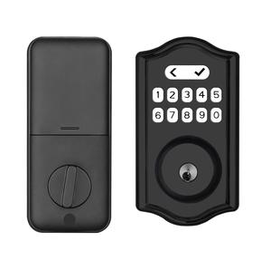 Serrure de porte intelligente à code d'usine, verrou à pêne simple en alliage d'aluminium, serrure intelligente avec clé, verrou de sécurité - Product Image 5