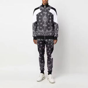 Survêtements de sport vintage professionnels AIFRAN SPORTS pour hommes, personnalisables en gros, imprimé léopard, polyester/coton - Product Image 2