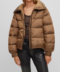 Prix d'usine OEM – Manteau matelassé chauffant personnalisé pour femme, écologique, avec doublure en nylon, imperméable et respirant, style décontracté - Product Image 6