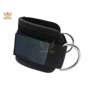 สายรัดข้อเท้าแบบ D-Ring คู่ สำหรับฝึกความแข็งแรงของขา พร้อมสายเคเบิลสำหรับออกกำลังกายในยิม ป้องกันการบาดเจ็บ - Product Image 2