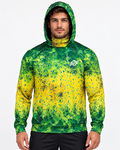 Men's Custom Printed <b>Long</b> <b>Sleeved</b> Quick Dry Windproof Fishing Jersey Breathable Outdoor Clothing with UPF50+ Waterproof Feature - Product Image 3