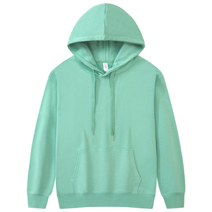 Sweat-shirt à capuche de qualité supérieure, couleur unie, en molleton, coupe classique, style décontracté, saison automne, manches longues, avec poche. - Product Image 5