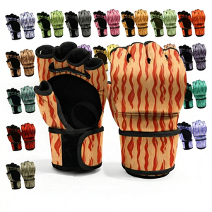 Guantes de Sparring de Último Diseño, Guantes de Boxeo para Entrenamiento de MMA, Protección para las Manos, Guantes de Combate para Gimnasio, Guantes Personalizados de Cuero PU Duradero - Product Image 1