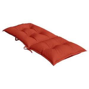 Ensemble de 2 coussins pour chaise à dossier haut, rouge mélangé, 100% polyester, coussins et oreillers d'extérieur - Product Image 5