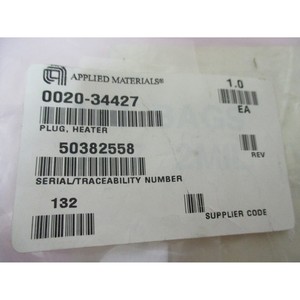 AMAT 0020-34427 <b>Plug</b>, <b>Heater</b>, 240873 - Trusted Global Legacy Semiconductor Equipment and Parts at - Product Image 3