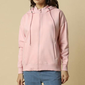 Sudadera con capucha con cremallera ligera para mujer más vendida, ropa de calle personalizada de secado rápido, sudaderas con cremallera para mujer con servicio OEM - Product Image 1