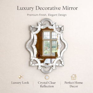 กระจกตกแต่งผนังสไตล์บาโรกเวนิสหรูหรา |   กระจกตกแต่งสไตล์โบราณสำหรับห้องนั่งเล่น ห้องนอน และตกแต่งภายในโรงแรม - Product Image 5