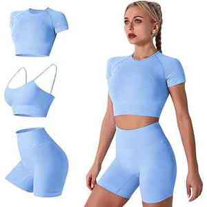 Conjunto Deportivo Casual de Alta Calidad para Mujer, Top sin Mangas, Leggings Transpirables de Cintura Alta y Conjunto de Sujetador Deportivo para Yoga - Product Image 6