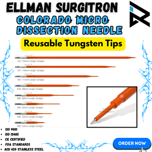 Electrodos de microdisección de tungsteno azul con puntas rectas afiladas y diámetro de eje de 2.4mm, 8 unidades, precio de fábrica al por mayor - Product Image 6