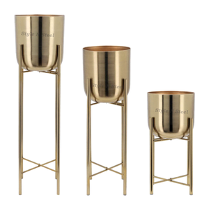 Jardinière en fer thermolaqué durable multi-usages pour intérieur, avec drainage, pour la décoration de la maison et du jardin - Product Image 5