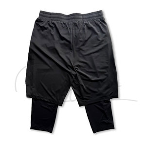 กางเกงขาสั้นอัวร์หะห์ผู้ชายแบบสปอร์ตสั่งทำพิเศษ ความยาวครึ่งเข่า สไตล์ลำลอง ซันนะฮ์ อิสลามิก แห้งเร็ว ระบายอากาศได้ดี ชุดกีฬาสีพื้น - Product Image 5