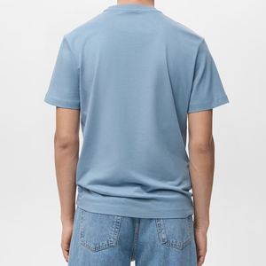 เสื้อยืดคอกลมลำลองทันสมัย ผ้าฝ้าย 100% พรีเมียม เนื้อนุ่ม แขนสั้น เสื้อยืดเปล่าลำลอง รับผลิตแบบ OEM ODM ขายส่ง - Product Image 2