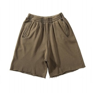 Shorts cargo décontractés pour hommes de haute qualité, taille élastique, en coton uni, pour la course à pied, la natation et les activités de plein air - Product Image 2
