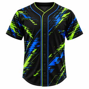 Baseball Jersey <b>Half</b> <b>Sleeve</b> V Neck <b>T</b> <b>Shirt</b> OEM Serviced Manufacturer in Pakistan Black Solid Color Logo Softball - Product Image 3