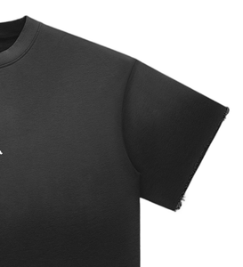 เสื้อยืดพรีเมียมผ้าฝ้าย 100% ทรงปกติ สไตล์วินเทจ ลุคสตรีทแวร์ สำหรับผู้ชาย คุณภาพสูง ผ้าเทอร์รี่ OEM ซักแล้วไม่หดตัว - Product Image 4