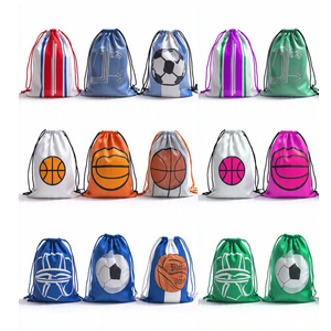 Gym Drawstring <b>Backpack</b> Water Resistant String Bags Sportswear <b>Backpack</b> Gym Bags Side Pocket Basketball Bag - Product Image 6