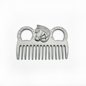 Cepillo para caballos de acero inoxidable, 116.3mm de largo, 26mm de ancho, peine de metal para el cuidado de animales, 2026 en venta - Product Image 5
