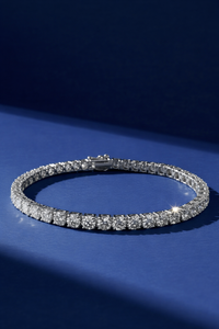 Bracelet tennis classique en argent sterling 925, bracelet élégant à maillons ronds pour femmes, bijoux fins, usage quotidien, nouvelle arrivée 2026 - Product Image 2