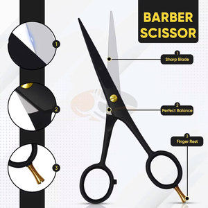 ชุดกรรไกรตัดผม JACKBILLY รุ่น Professional Black Gold ทำจากสแตนเลส สำหรับช่างตัดผม ใช้สำหรับตัดผม ซอยผม และจัดแต่งทรงผม - Product Image 2