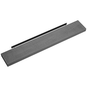 Caminetto da Parete Grigio Rustico con Design Elegante a Mensola Sospesa - Product Image 1