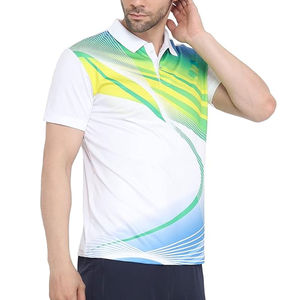 T-shirt d'été à manches courtes en maille sublimée, écologique, coupe décontractée, design personnalisé pour la pêche et le golf - Product Image 3