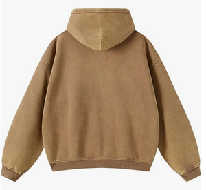 Sweat-shirt à capuche oversize pour homme et femme, fermeture éclair, style Y2K, poches, streetwear décontracté, vêtements d'extérieur, 100% coton, polaire, imperméable - Product Image 2
