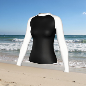 Rashguard de Jiu-Jitsu BJJ para Mujer, de Alta Calidad y Económico, de Poliéster y Elastano, de Secado Rápido, Manga Larga, para Deportes de Contacto MMA - Product Image 4