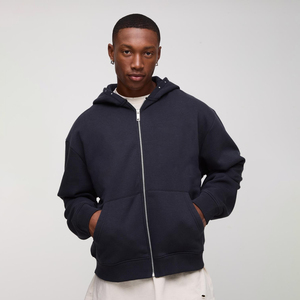 Sudadera con Capucha de Alta Calidad, 100% Algodón, Unisex, Otoñal, Talla Grande, con Cierre, Forro Polar, Logotipo Personalizado, Ecológica - Product Image 1