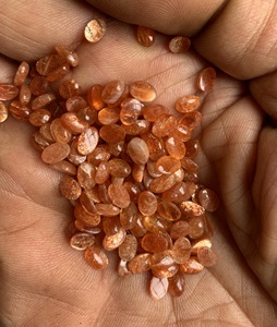 Cabochons ovales en pierre de soleil 6x4, options de taille 0,5 carat disponibles pour la fabrication de bijoux - Product Image 2