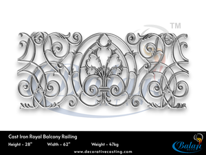 Panel de Balcón de Hierro Fundido de Alta Resistencia, Decorativo y Arquitectónico, para Resorts y Apartamentos de Lujo, Resistente a la Intemperie - Product Image 5