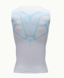 HAWK SPORTS INDUSTRIES Débardeur de compression en polyester tricoté à col ras du cou pour homme, couleur unie, séchage rapide, idéal pour le sport et l'entraînement en salle de sport - Product Image 2