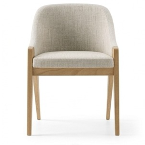 Chaise de salle à manger en bois massif minimaliste moderne avec revêtement en tissu de qualité supérieure pour la maison de luxe et les meubles de salle à manger - Product Image 1