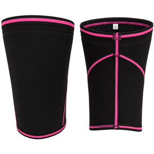 Rodillera de Soporte con Costuras Rojas para Hombre y Mujer, Transpirable, Compresión, Protección, Rodillera Industrial de Neopreno de 5mm OEM - Product Image 3