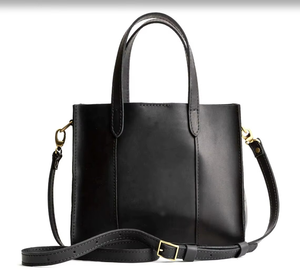 Meilleur cadeau pour les filles, sac à main en cuir noir de qualité supérieure, sac à bandoulière pour le bureau, produit OEM FBA, accessoire pour femmes - Product Image 1