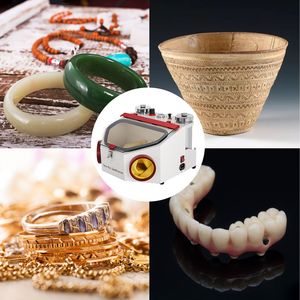 Máquina de arenado dental de doble pluma con 2 tanques y lámpara para laboratorio dental - Product Image 3