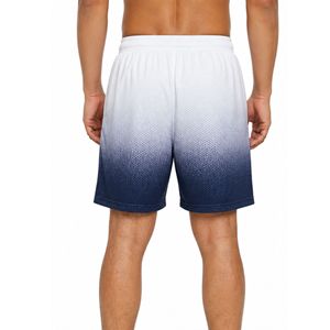 Pantalones Cortos Deportivos de Malla para Hombre de Alta Calidad, Azul Degradado Vertical, Transpirables, de Secado Rápido, Sublimados, para Gimnasio - Product Image 2