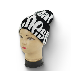 New Arrival High Quality 100% Wool Knit Beanie <b>Caps</b> <b>Winter</b> Warm Digital Printing Striped Adults Unisex Beach Business - Product Image 4