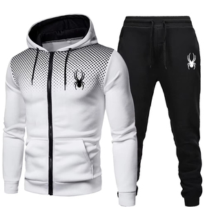 Survêtement d'hiver à capuche 100% coton avec impression numérique unie, service OEM disponible - Product Image 2